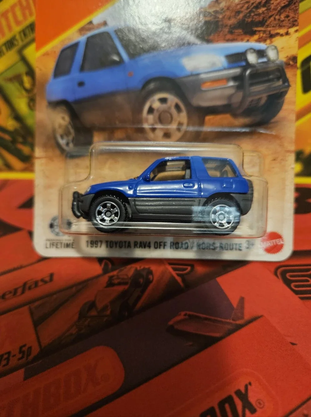 Matchbox Blue Toyota RAV4 Die-Cast Suv.